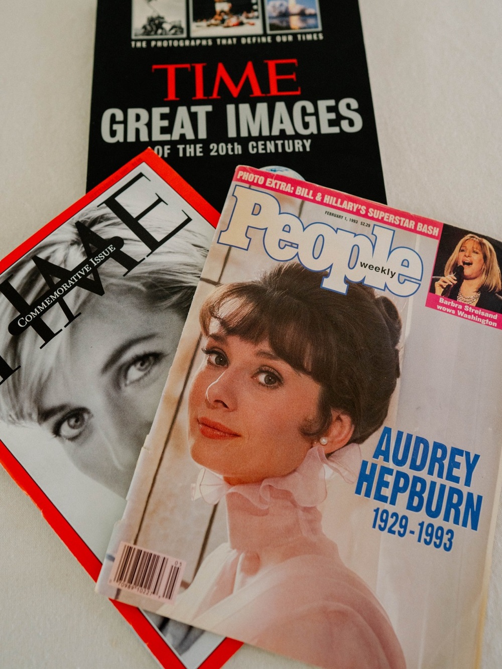 Audrey Hepburn Vintage TIME & People Magazine + TIME Great Images Book Lot